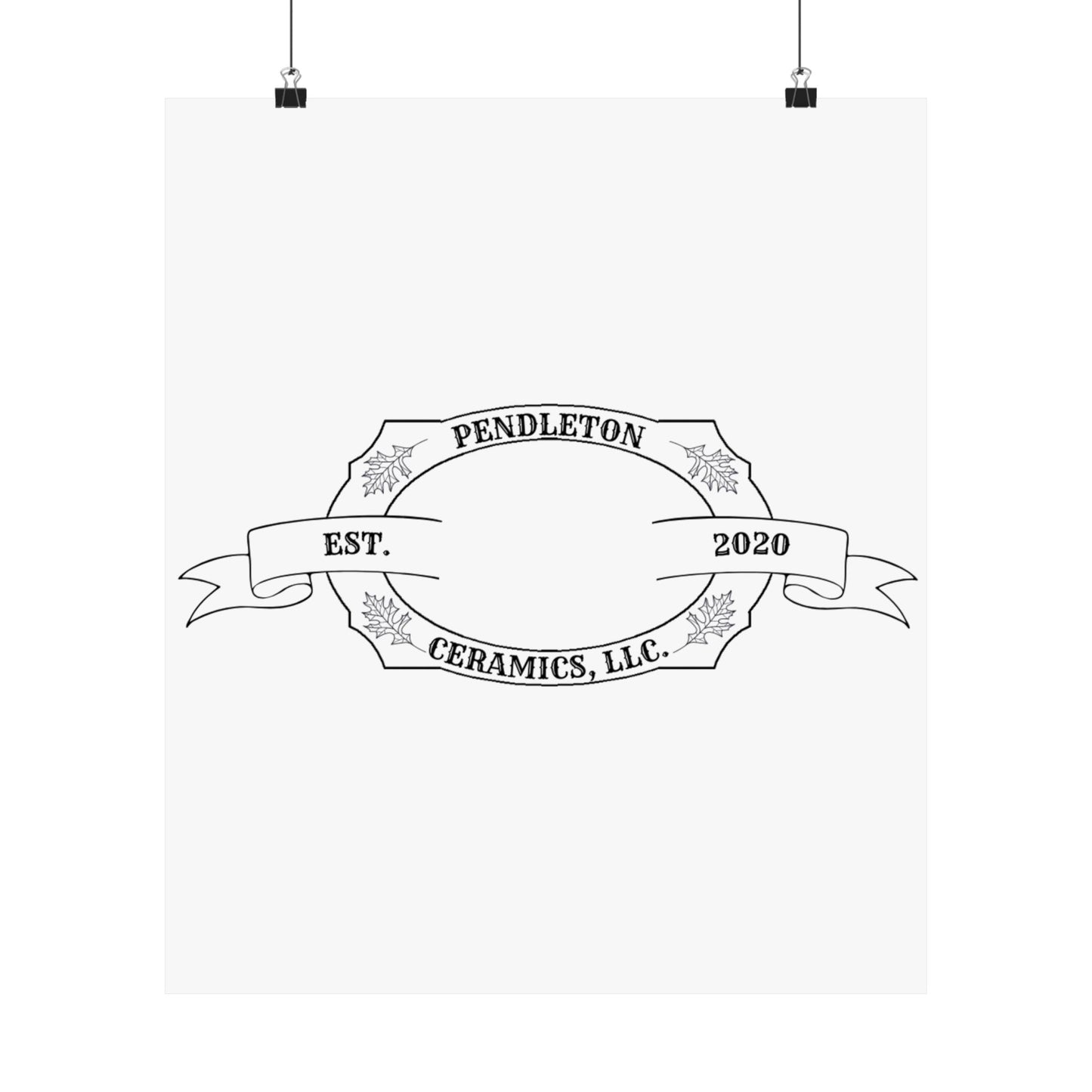 Pendleton Ceramics Logo Matte Vertical Poster