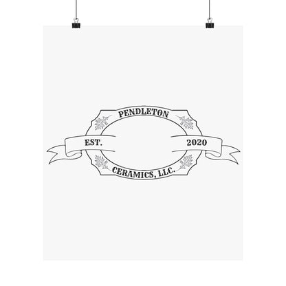 Pendleton Ceramics Logo Matte Vertical Poster