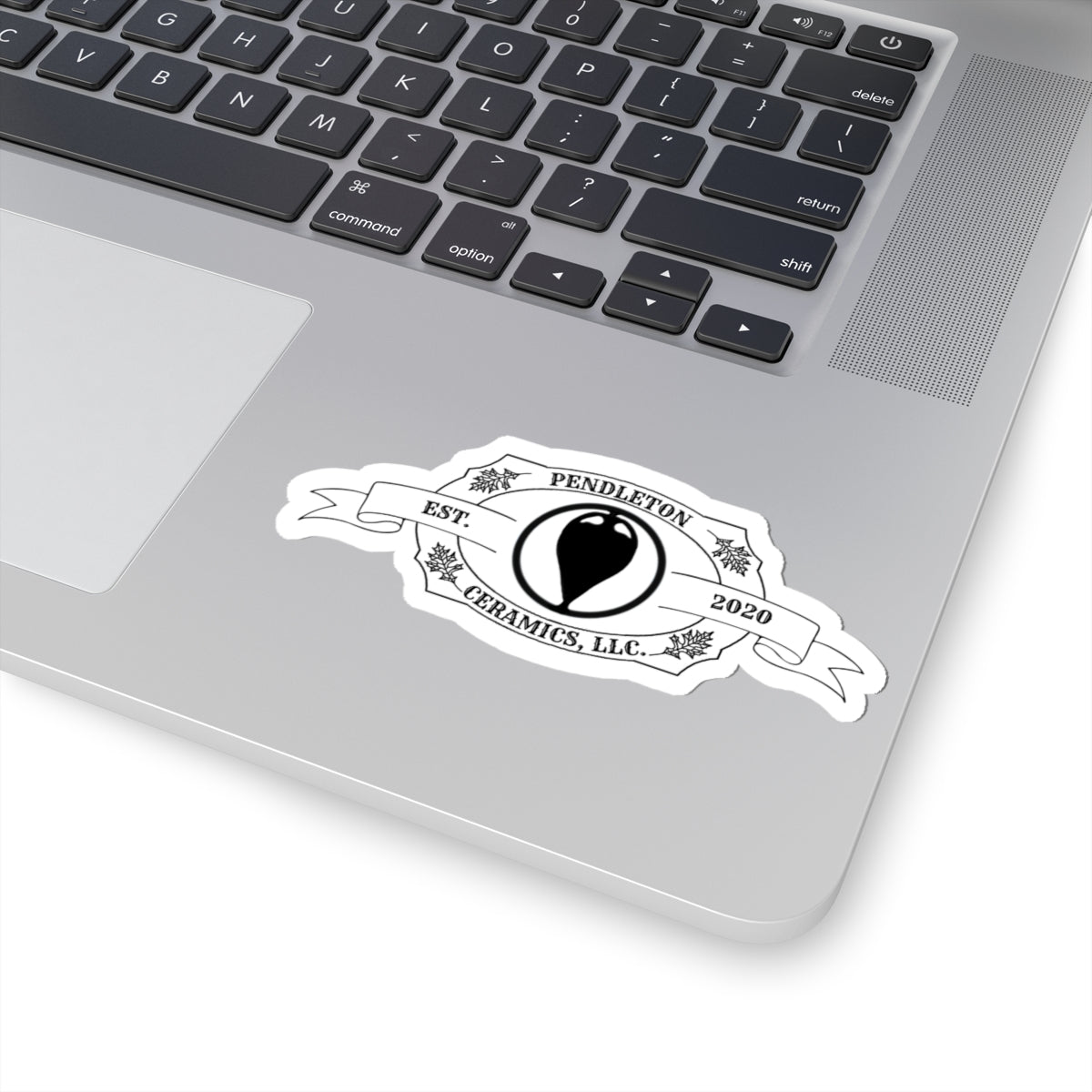 Pendleton Ceramics Logo, Maker's Mark: Thomas the Potter  Kiss-Cut Stickers