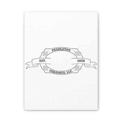 Pendleton Ceramics Logo Custom Framed Canvas Wall Art