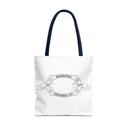 Pendleton Ceramics Logo White Tote Bag