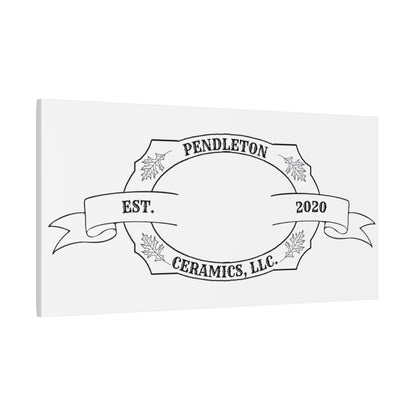 Pendleton Ceramics Logo Custom Framed Canvas Wall Art