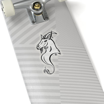 Goat Animal Bust Drawing Kiss-Cut Stickers