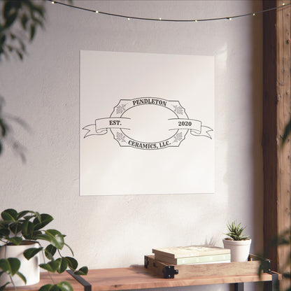 Pendleton Ceramics Logo Matte Vertical Poster