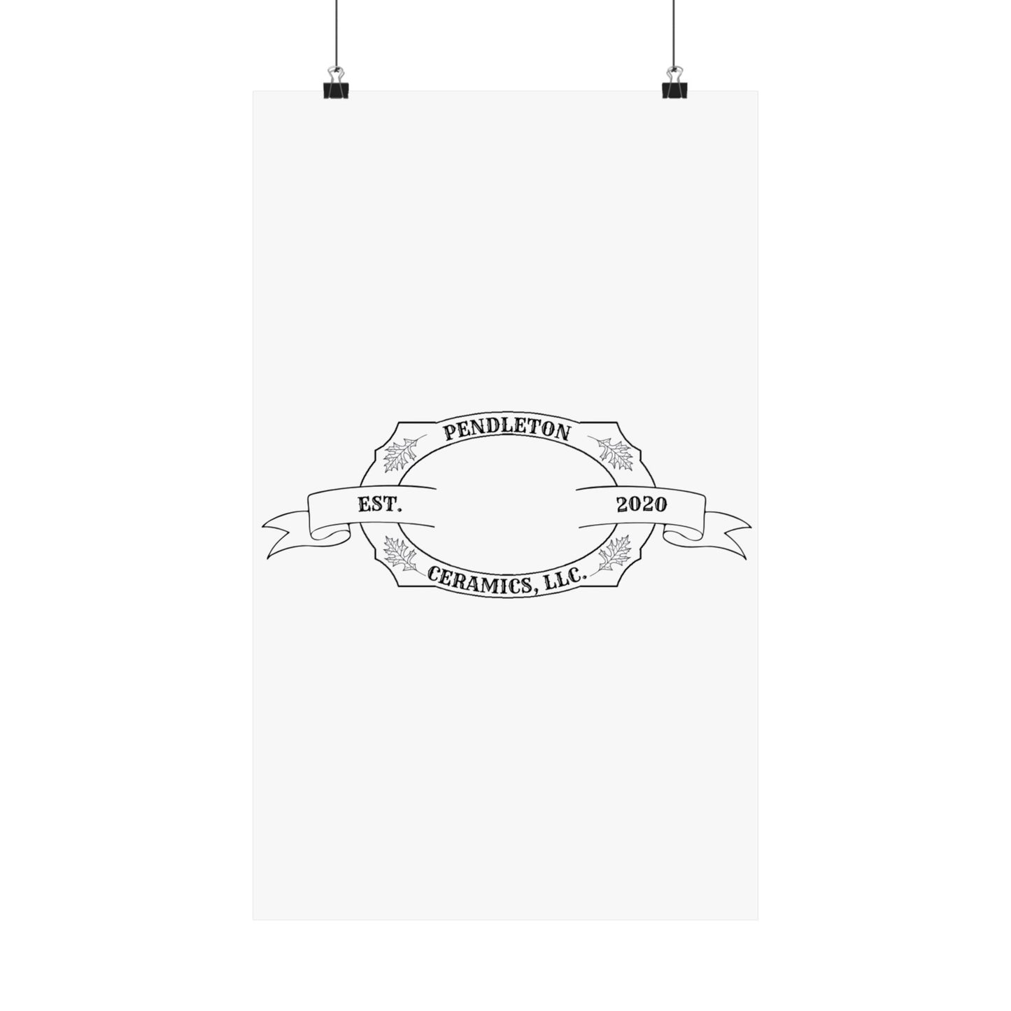 Pendleton Ceramics Logo Matte Vertical Poster