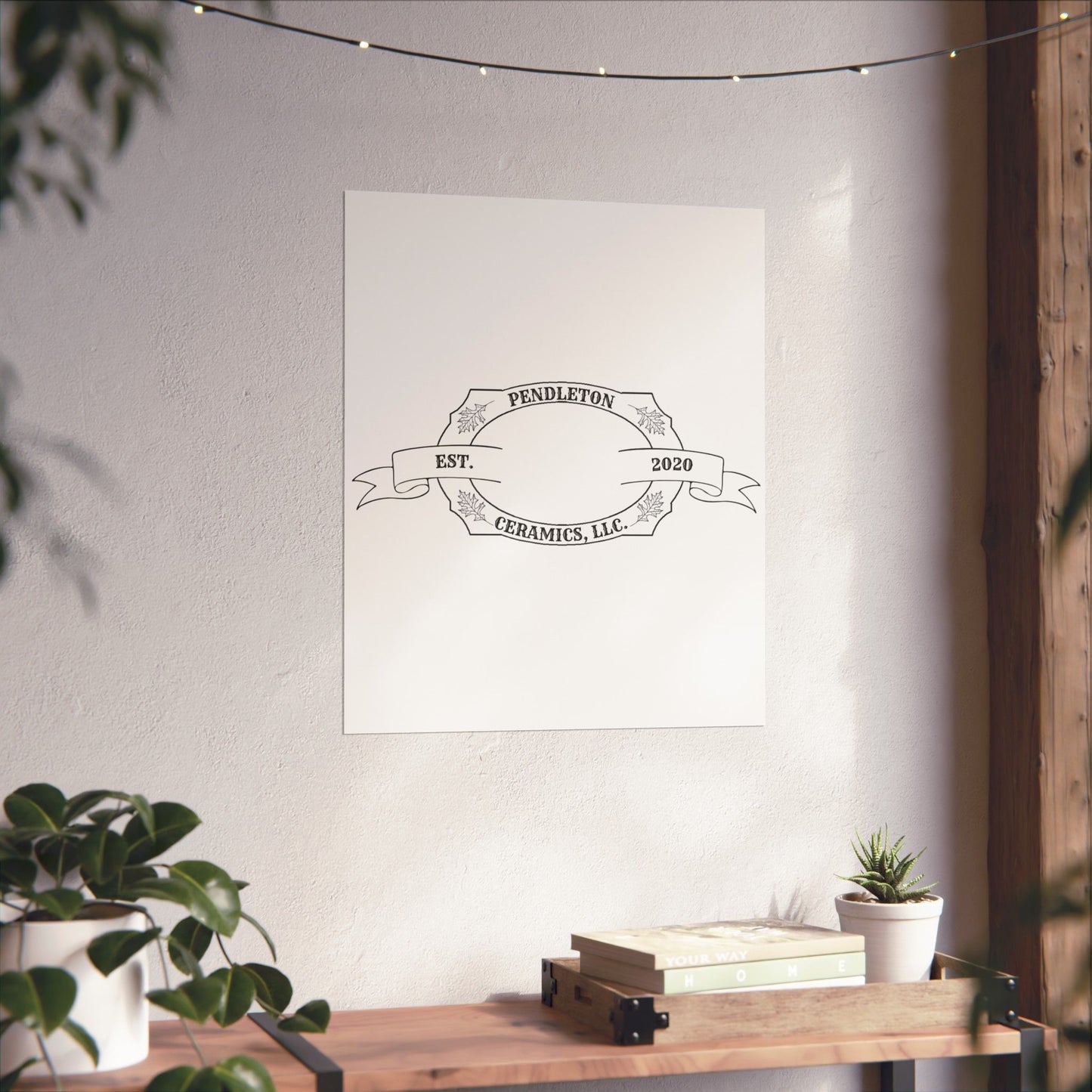 Pendleton Ceramics Logo Matte Vertical Poster