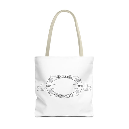 Pendleton Ceramics Logo White Tote Bag