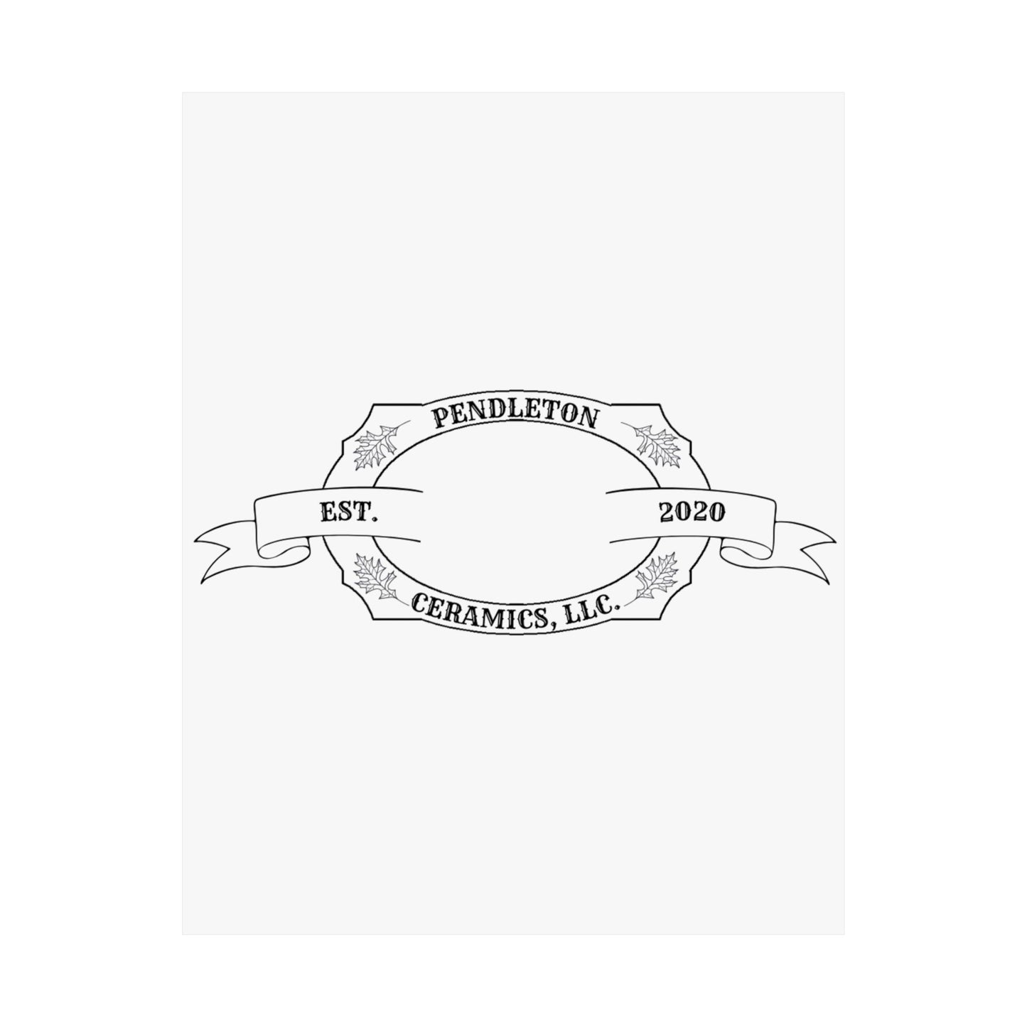 Pendleton Ceramics Logo Matte Vertical Poster