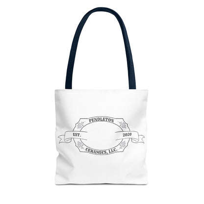 Pendleton Ceramics Logo White Tote Bag
