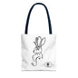 Jackalope Bust Drawing Tote White Bag