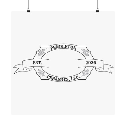 Pendleton Ceramics Logo Matte Vertical Poster