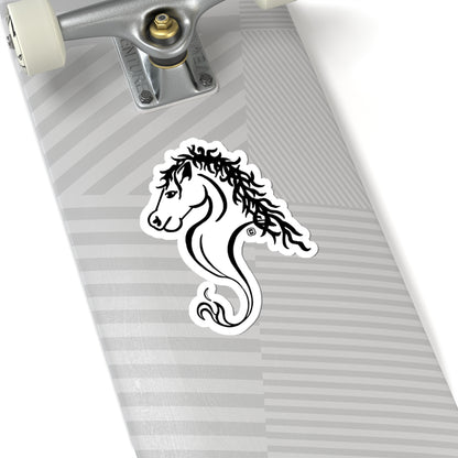 Horse Animal Bust Drawing Kiss-Cut Stickers