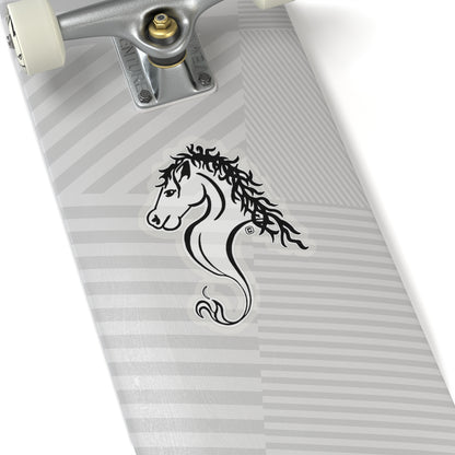 Horse Animal Bust Drawing Kiss-Cut Stickers