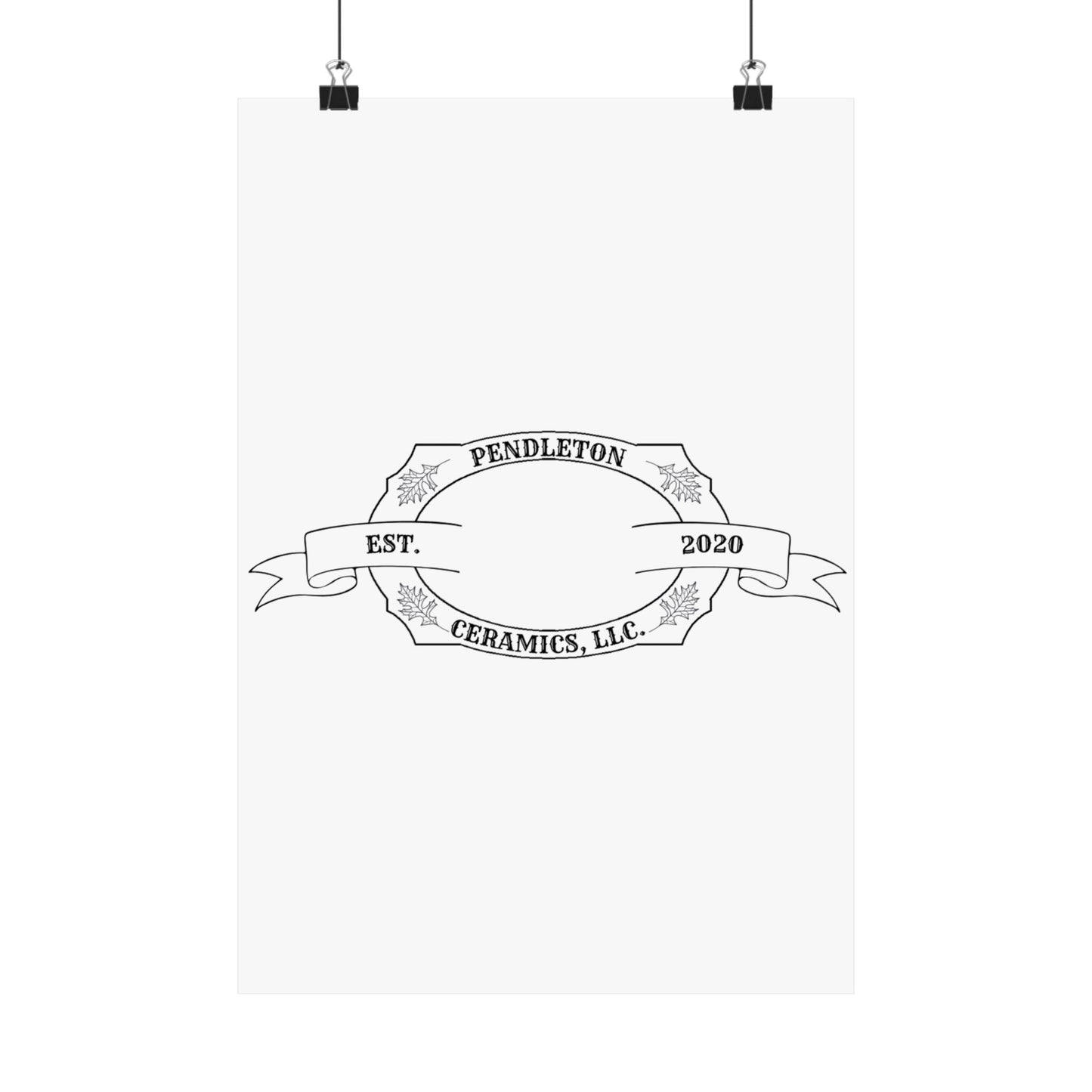 Pendleton Ceramics Logo Matte Vertical Poster