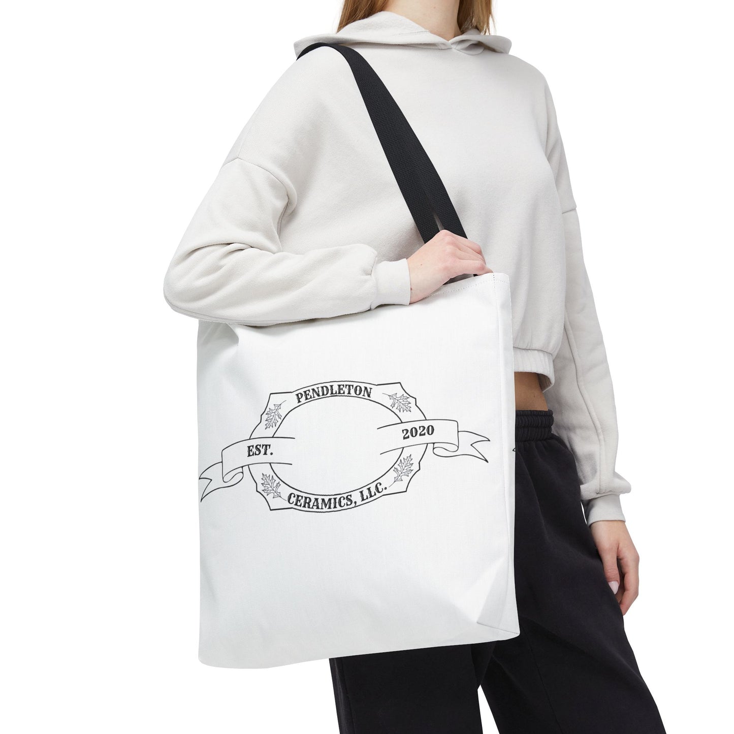 Pendleton Ceramics Logo White Tote Bag