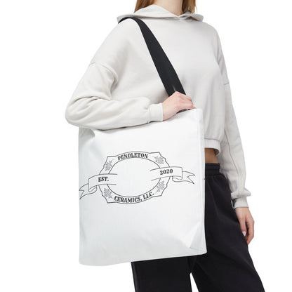 Pendleton Ceramics Logo White Tote Bag