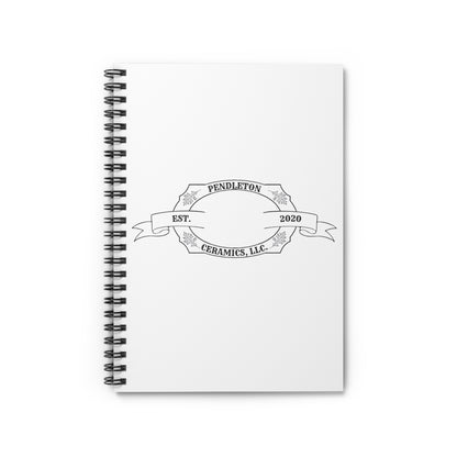 Pendleton Ceramics Logo Spiral Ruled Line Notebook