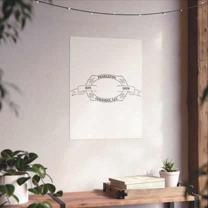 Pendleton Ceramics Logo Matte Vertical Poster