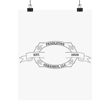 Pendleton Ceramics Logo Matte Vertical Poster