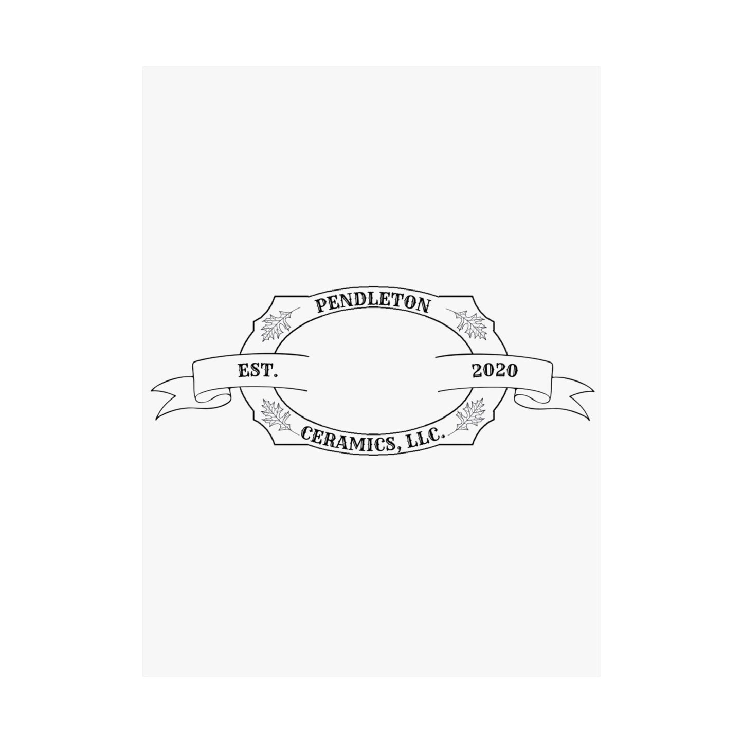 Pendleton Ceramics Logo Matte Vertical Poster