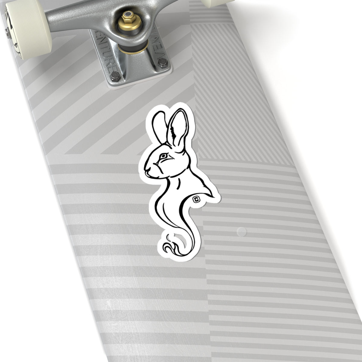 Rabbit Animal Bust Drawing Kiss-Cut Stickers