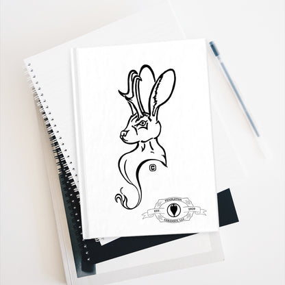Jackalope Bust Drawing Blank Sketchbook Journal