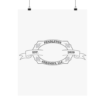 Pendleton Ceramics Logo Matte Vertical Poster