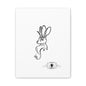 Jackalope Bust Drawing Art Stretched Canvas Wall Decor
