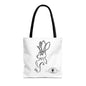 Jackalope Bust Drawing Tote White Bag