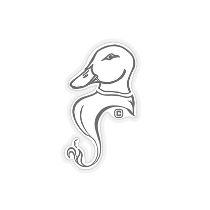 Duck Animal Bust Drawing Kiss-Cut Stickers