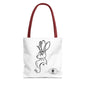 Jackalope Bust Drawing Tote White Bag