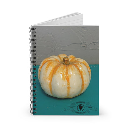 Pumpkin Spiral Rule Lined Notebook