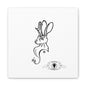 Jackalope Bust Drawing Art Stretched Canvas Wall Decor