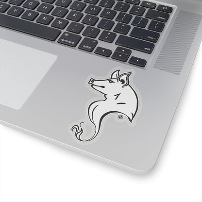 Pig Animal Bust Drawing Kiss-Cut Stickers