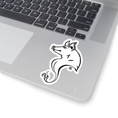 Pig Animal Bust Drawing Kiss-Cut Stickers