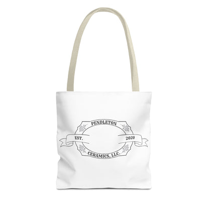 Pendleton Ceramics Logo White Tote Bag