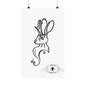 Jackalope Bust Drawing Matte Vertical Posters