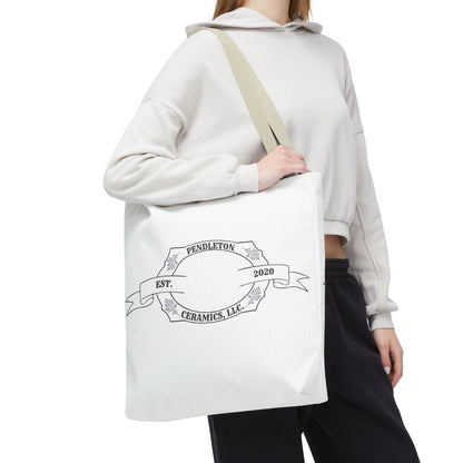 Pendleton Ceramics Logo White Tote Bag