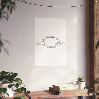 Pendleton Ceramics Logo Matte Vertical Poster