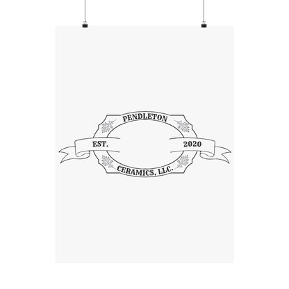 Pendleton Ceramics Logo Matte Vertical Poster