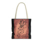 Dust Storm Jackalope Bust Drawing Tote Black Bag
