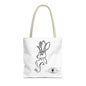 Jackalope Bust Drawing Tote White Bag