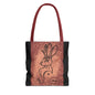 Dust Storm Jackalope Bust Drawing Tote Black Bag