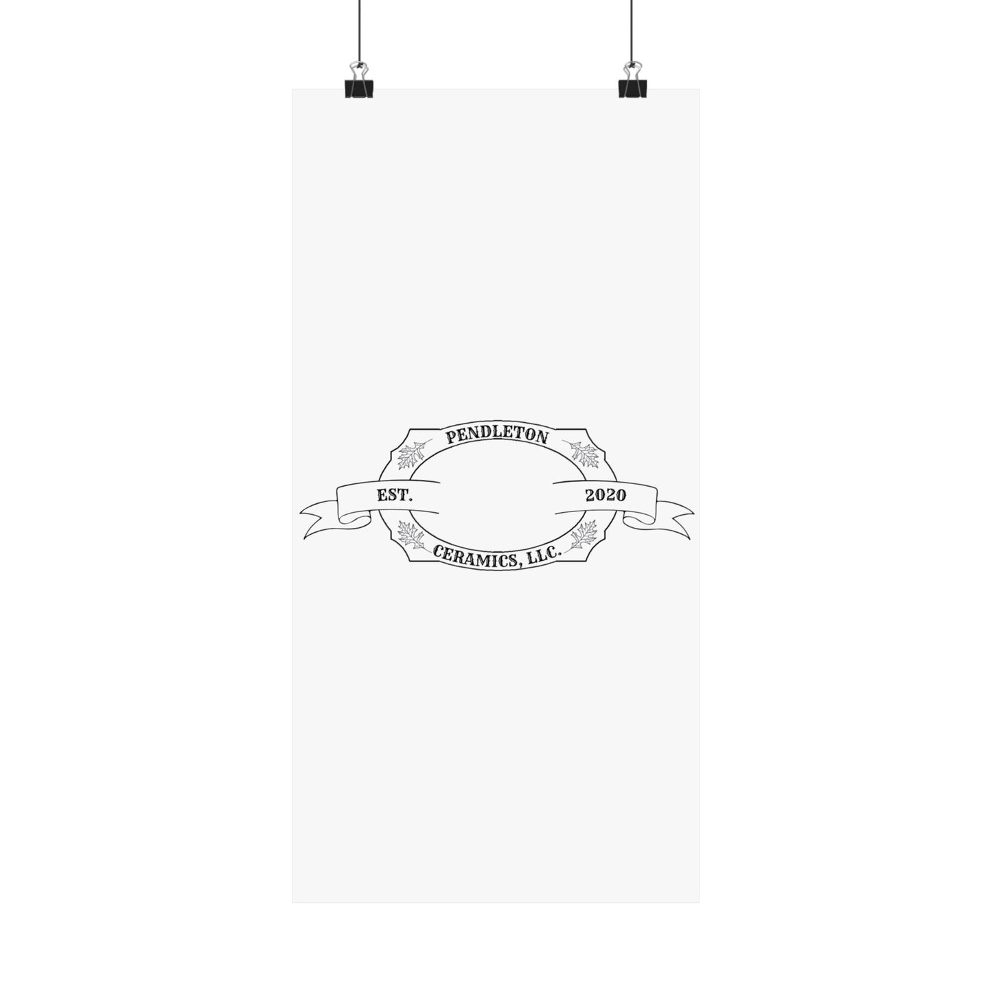 Pendleton Ceramics Logo Matte Vertical Poster