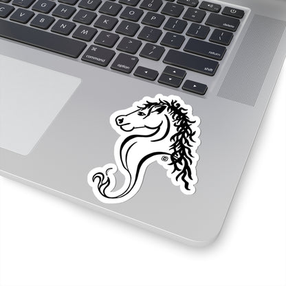 Horse Animal Bust Drawing Kiss-Cut Stickers