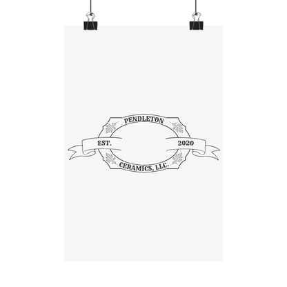 Pendleton Ceramics Logo Matte Vertical Poster