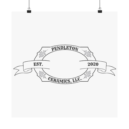 Pendleton Ceramics Logo Matte Vertical Poster