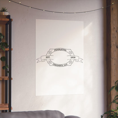 Pendleton Ceramics Logo Matte Vertical Poster