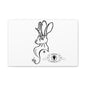 Jackalope Bust Drawing Art Stretched Canvas Wall Decor