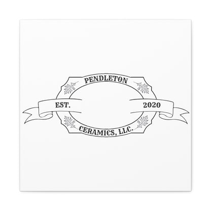 Pendleton Ceramics Logo Custom Framed Canvas Wall Art